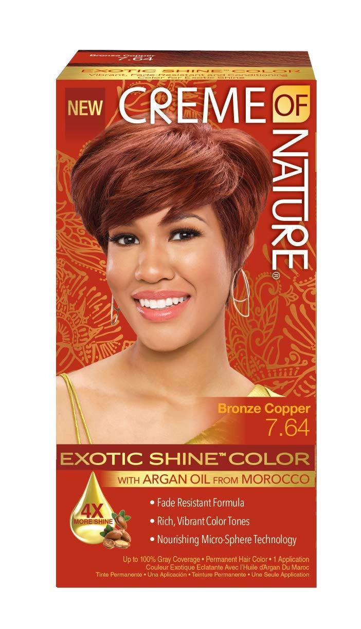 Creme Of Nature Color #7.64 Bronze Copper Exotic Shine, 1 Ea